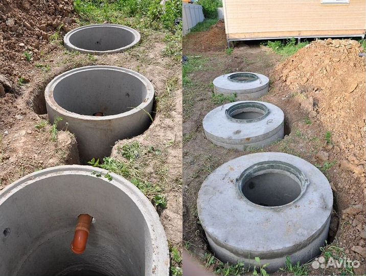 Септик из жби колец под ключ за 1 день