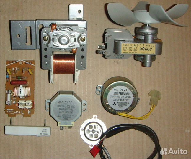 Запасные части для мик. печи, холодильнику и др