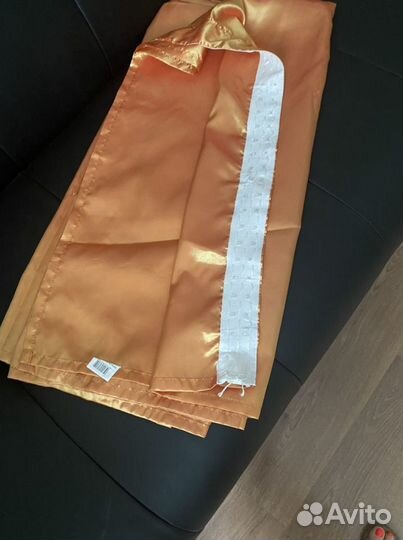 Занавеска 1,40х2,60 оранжевая