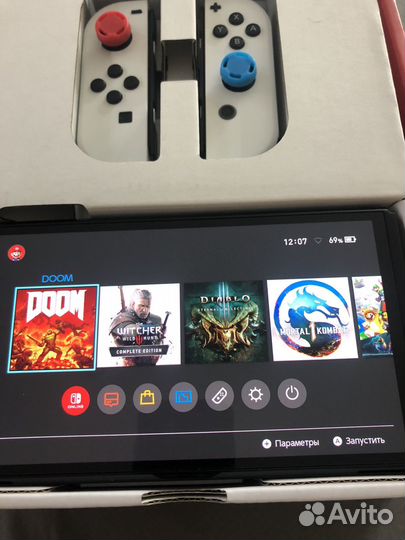Nintendo switch oled чипованный +30 игр
