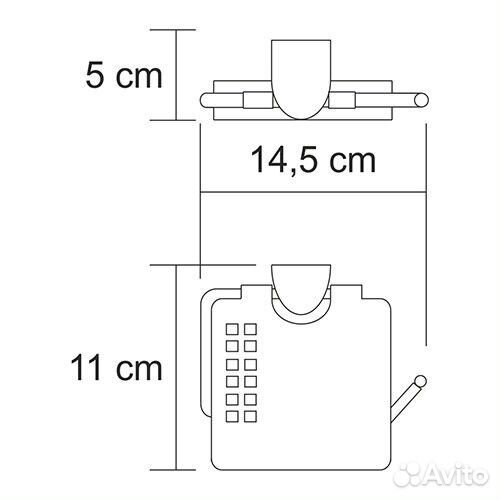 Держатель туалетной бумаги wasserkraft Kammel K-83