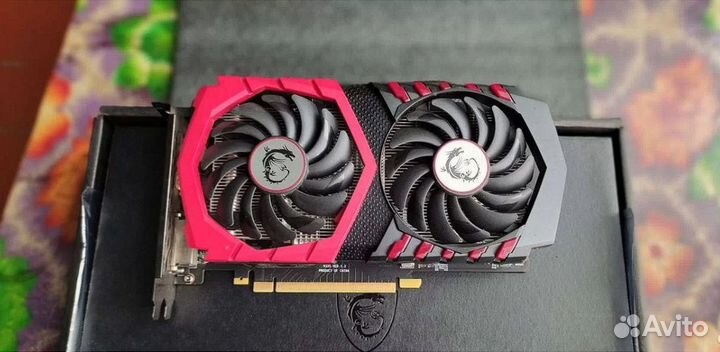 Видеокарта MSI GeForce GTX 1050 TI gaming x 4GB