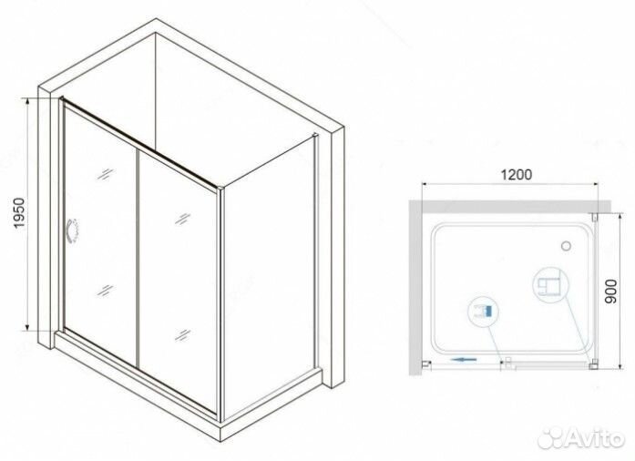 Душевой уголок RGW Passage PA-76 120x90 матовый