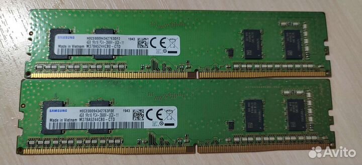 Оперативная память ddr4 8gb