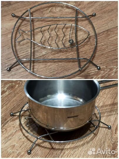 Подставка под горячее*нож д/чистки рыбы*салфетница