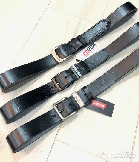 Мужской кожаный ремень diesel