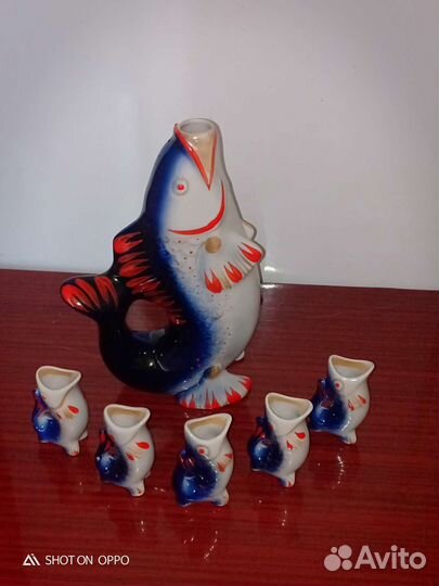 Фарфоровый набор Рыбки СССР
