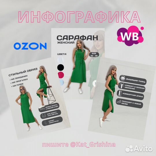 Инфографика для Wildberries и Ozon