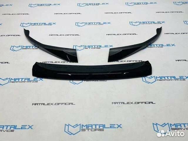 Сплиттер BMW G26, M Performance, черный глянец