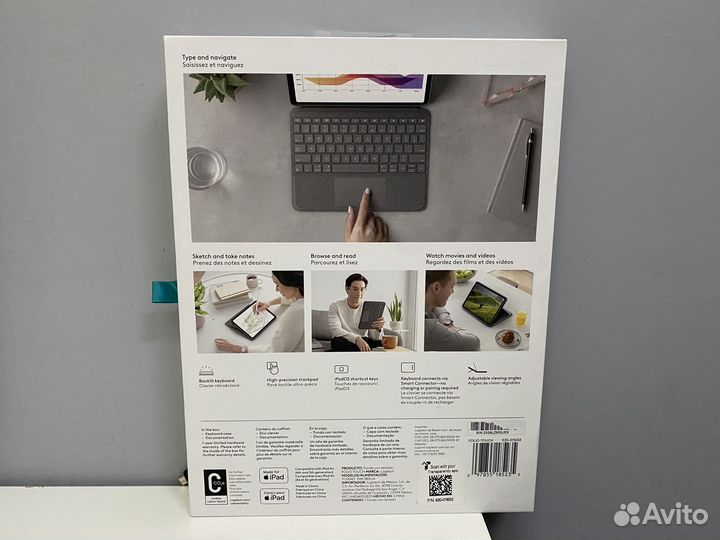 Новая Logitech Folio Touch Keyboard iPad Air M1