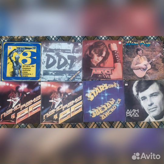 Виниловые пластинки различных жанров