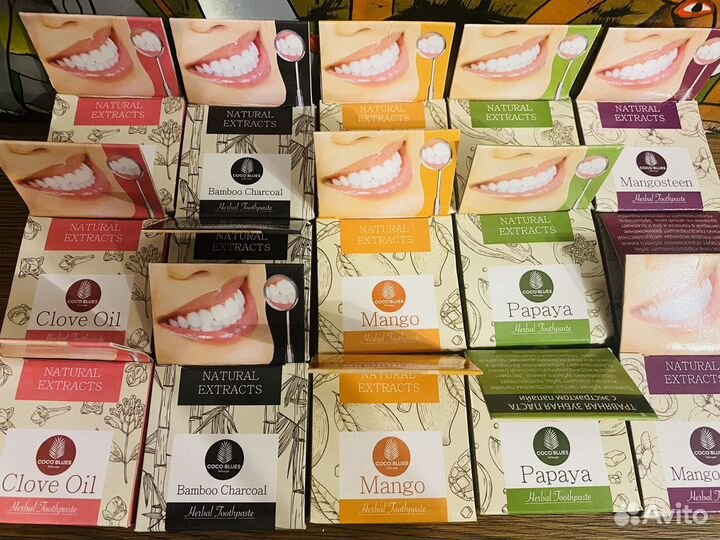 Круглая тайская зубная паста 30 грамм