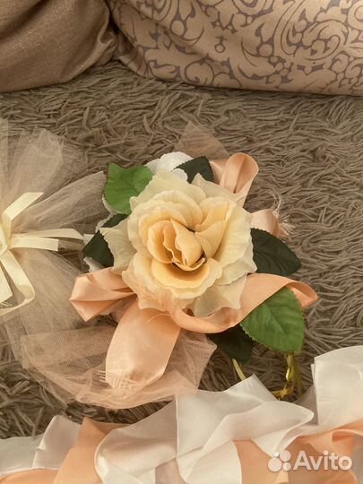 Украшение машины на свадьбу