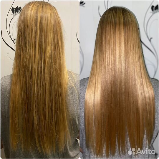 Модель на Кератиновое выпрямление ботокс волос