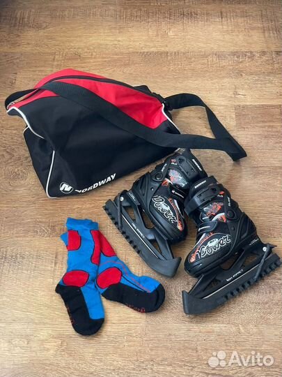 Коньки детские раздвижные