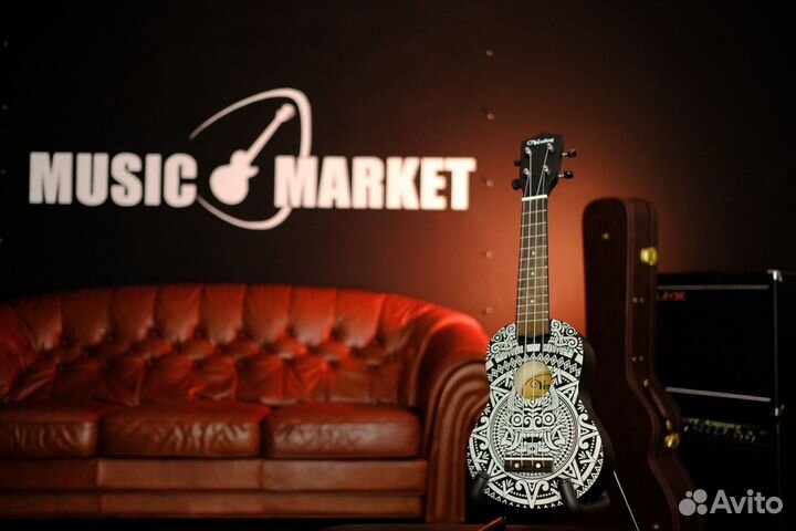 Укулеле Сопрано с рисунком (Комплект)