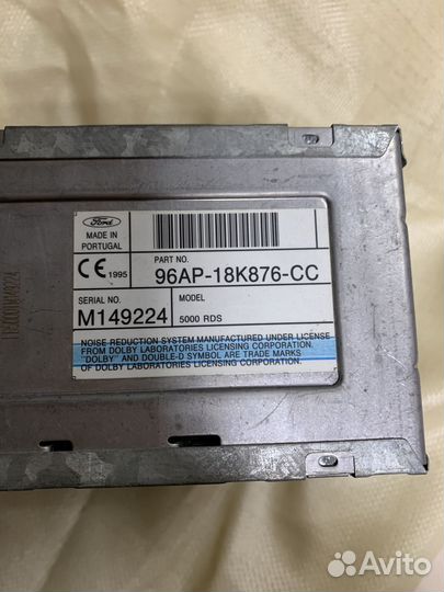 Магнитола ford focus 1 transit 6