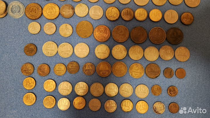 Коллекция монет СССР и РФ 156 монет