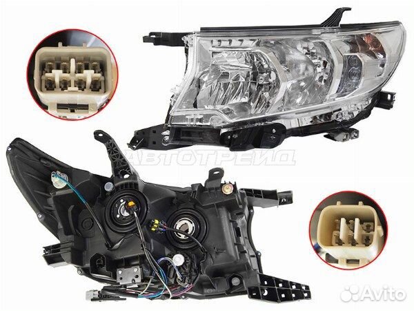 Фара toyota land cruiser prado 150 09