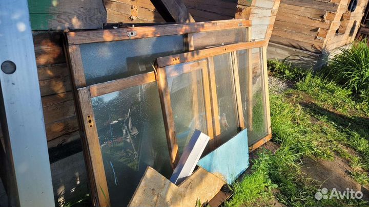 Деревянные окна со стеклопакетом бу