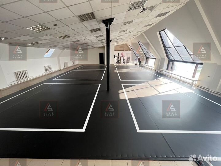 Борцовский ковер 12х12 двухцветный карманы