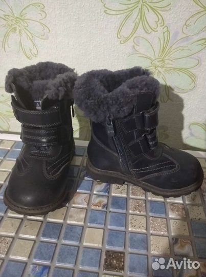 Сапоги зимние для мальчика 22 размер