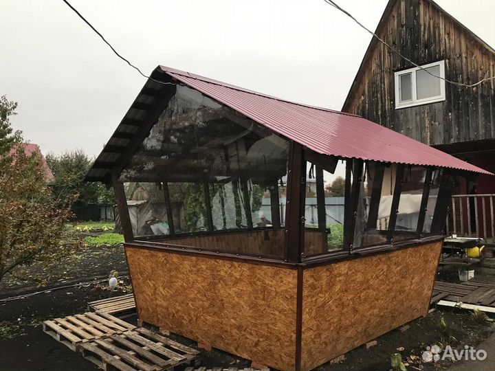 Мягкие окна для террас и беседок