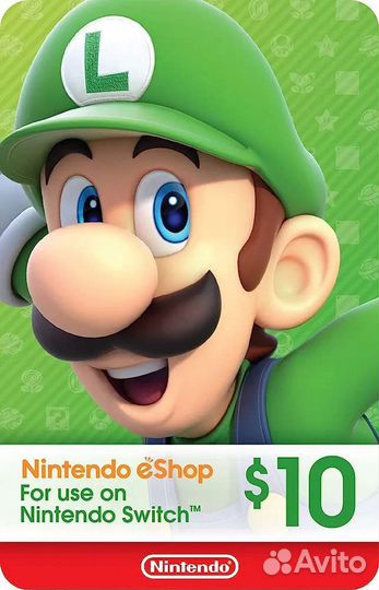 Карты пополнения Nintendo eshop EUR, USD, PLN, GBP
