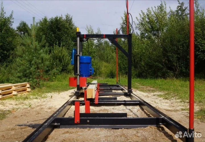 Мини пилорама шинная