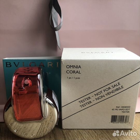 Bvlgari omnia coral, 65 мл, оригинал, тестер