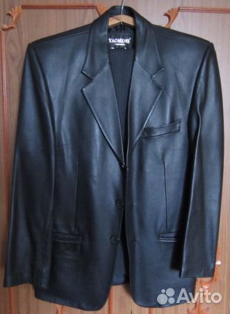 Пиджак кожаный