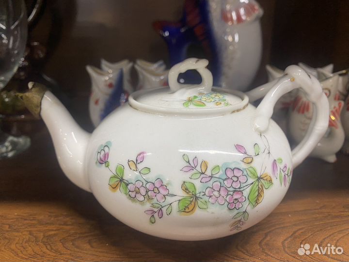 Заварочный чайник фарфор старый