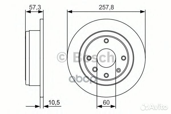 0 986 479 985 диск тормозной задний Chevrolet