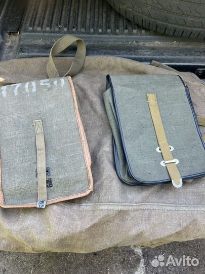 Сумка планшет брезентовый