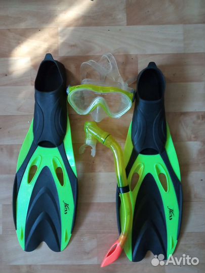 Ласты детские. С маской и трубкой