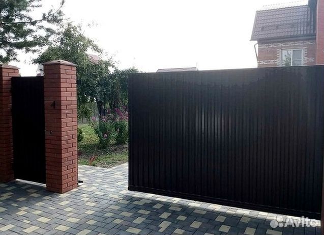 Откатные ворота с установкой