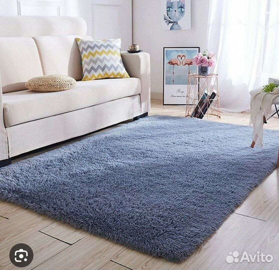 Ковёр Палас Синий 150см на 230см