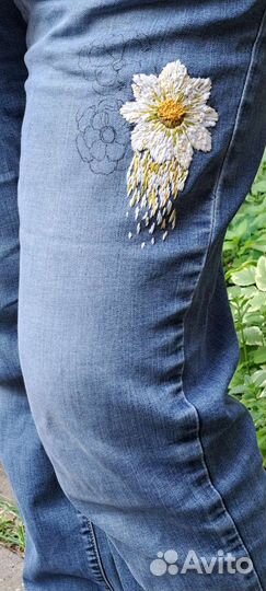 Зашью джинсы вышивкой