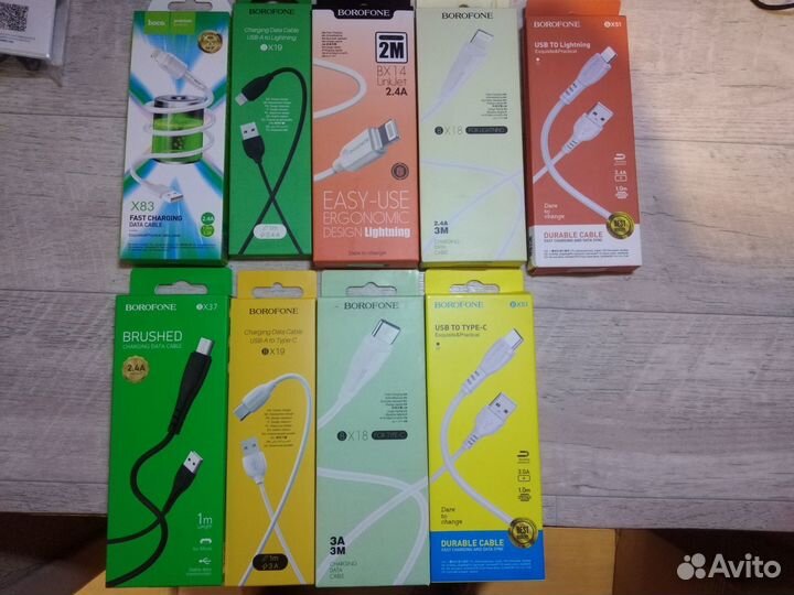 Кабель для смартфона, Microusb, Type C, Lightning