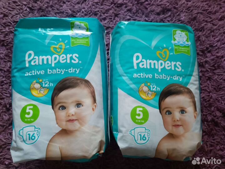 Подгузники pampers 5