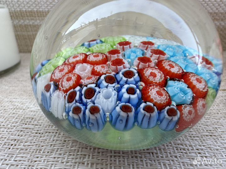 Утяжелитель для бумаги муранское стекло Италия вин