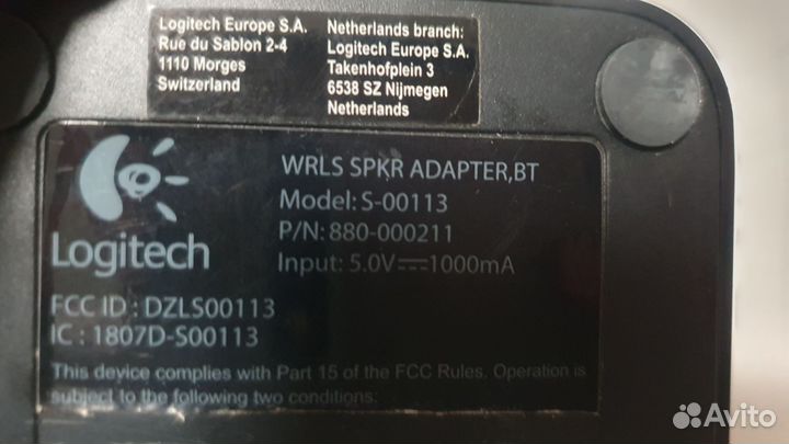 Logitech Wireless Speaker - Аудиоресивер Bluetooth