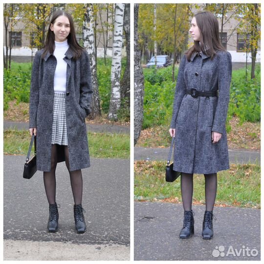 Пальто женское 44 демисезоннное Pompa