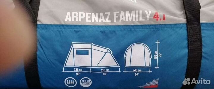 Палатка quechua arpenaz 4 1