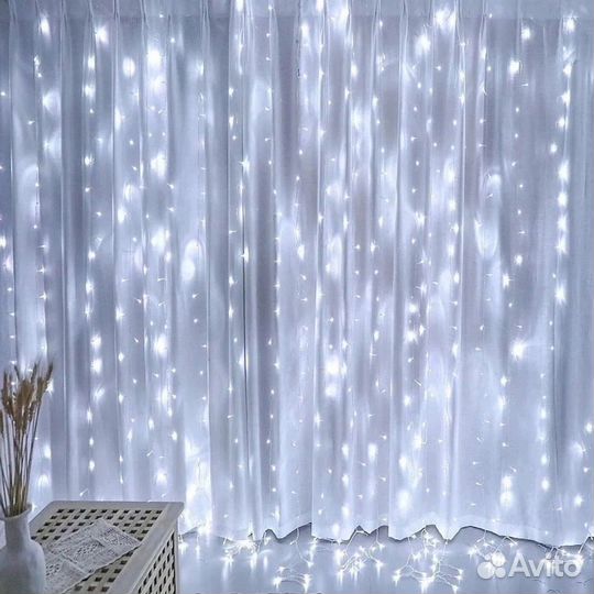 Гирлянда штора 3х3