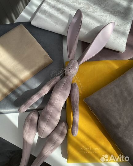 Интерьерные зайцы (1 метр и 75 см) ручной работы