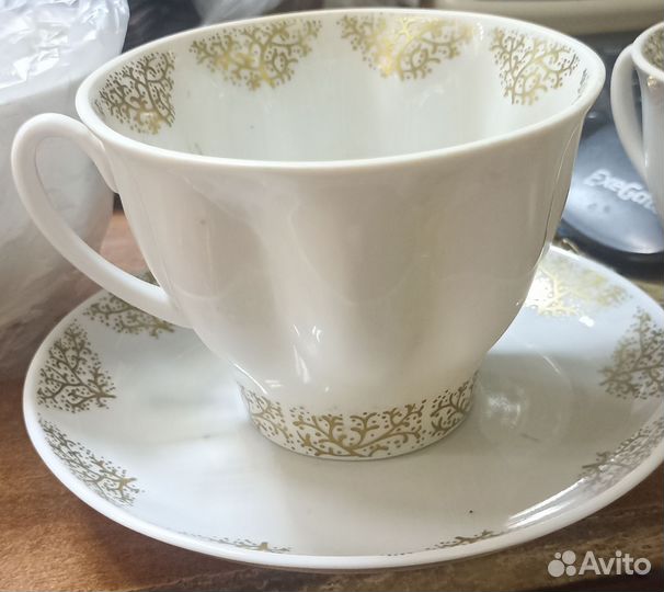 Чайная пара лфз лфз костяной фарфор