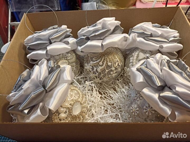 Новогодние украшения игрушки на елку шарик