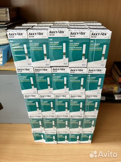 Тест-полоски Акку Чек Актив №50, 100уп (05.2025)