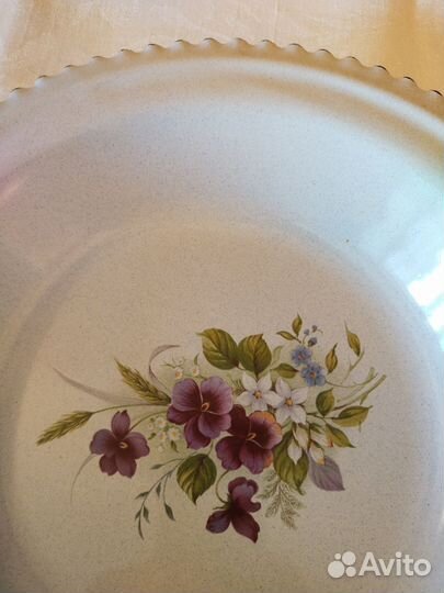 Тарелка эмалированная СССР большая